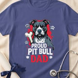 Proud Pit Bull Dad Tee | Pit Bull Dad Shirt | Pittie Dad Gift | Dog Dad Apparel thumbnail 11