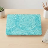 Aqua Ripple Swirl MacBook Case thumbnail 3