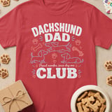 Dachshund Dad Club Tee thumbnail 4