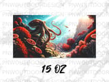 Octopus Mug Sublimation Wrap, Deep Sea Fantasy Marine Life 11oz 15oz Mug Digital Design for Ocean Lovers Gift thumbnail 14