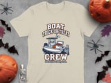 Boat Trick Or Treat Crew Dockside Candy Run Halloween Boating Graphic Crewneck Sweatshirts thumbnail 4