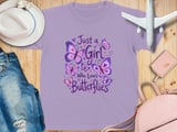 Just a Girl Who Loves Butterflies Tee thumbnail 2