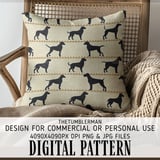 Abstract Canine Silhouettes Digital Design Size Bundle Png thumbnail 5