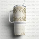 Luxury Bridal Design 40oz Peony Tumbler Wrap Sublimation Design, Seamless Distressed Tapered, Floral Digital File, Free Car Coasters thumbnail 3