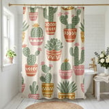 Bohemian Desert Flora Shower Curtain thumbnail 1