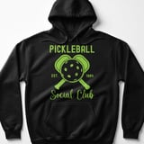Pickleball Gildan Fleece Hoodie, Pickleball Est. 1984 Social Club, Court Pullover thumbnail 1