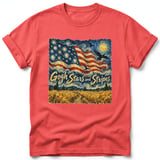 Gogh Stars and Stripes ~ Comfort Colors Premium Tee thumbnail 3