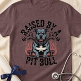 Raised By A Pit Bull Tee | Pit Bull Lover Shirt | Pittie Shirt | Bully Breed Gift thumbnail 13