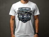 B-52 Stratofortress T-Shirt, US Air Force Bomber Graphic Tee, Military Aviation Crest Shirt, Veteran Gift for Him, Patriotic Pilot Apparel thumbnail 6