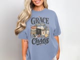 Grace For The Chaos Other, Christian New Mom Gift, Faith Baby Shower, Cozy Parenthood Design, Distressed Scripture Art thumbnail 10