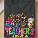 Teacher's Life Messy Bun Tee thumbnail 2