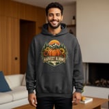 Vintage Fall Pumpkin Sweatshirt, Retro Harvest Blooms Hoodie, Cozy Autumn Mountain Graphic Tote Bag, Cute Cottagecore Floral Halloween Gift thumbnail 5
