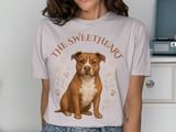 The Sweetheart Pitbull Tee | Cute Pittie Shirt | Pit Bull Mom Gift | Dog Lover Gift thumbnail 3