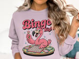 Retro Bingo Night Flamingo Sweatshirt thumbnail 2