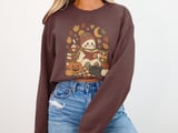 Cozy Autumn Ghost Reading Tee or Sweatshirt thumbnail 12