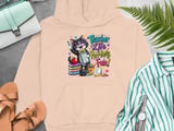 Whimsical 'Purrfectly Fun' Teacher Cat T-Shirt thumbnail 3