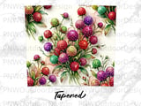 Watercolor Floral Tumbler Sublimation Design PNG | 20oz Skinny Seamless Tapered Digital File with Free Car Coaster Wrap thumbnail 14