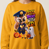 Trick Or Treat Officer Hoot the Owl Sweatshirt thumbnail 10