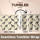 Abstract Canine Silhouettes Digital Design Size Bundle Png thumbnail 7