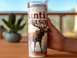 Hunting Season 20oz Tumbler Wrap, Deer Autumn Design, Fall Leaves Tumbler, Nature Lover Gift, Hunter Gift, Outdoor Adventure Wrap thumbnail 3