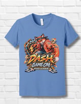 Fox Gaming T-Shirt for Kids, Dash Game On Youth Gamer Tee, Orange Fox Graphic Shirt, Pixo League thumbnail 14