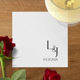 Modern Monogram Napkins thumbnail 4
