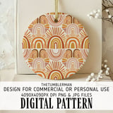 Digital Boho Rainbow Pattern, Digital Bundle Pattern, Seamless Rainbow Design, Abstract Rainbow Clipart, Kids Rainbow Wallpaper, Modern thumbnail 3