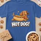 Wiener Dog Hot Dog! Cartoon T-Shirt thumbnail 3