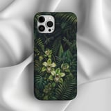 Dark Botanical Tough Phone Case, Vintage Jungle Plant Phone Cover, Moody Orchid & Fern Dragonfly Forest Case, Nature Lover Gift for Her thumbnail 5