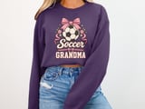 Soccer Grandma Bow Tee or Sweatshirt thumbnail 17