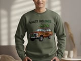 Waggy Holidays T-Shirt, Christmas Tree Car Shirt, Festive wagoneer Tee, Holiday Vehicle Apparel, Gift for Car Lovers, Christmas TShirt thumbnail 4