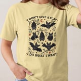 Whimsical Bat I Don't Give A Flap T-Shirt, Spooky Cute Bats Sweatshirt, Funny Goth Bat Lover Shirt, Quirky Halloween Gift thumbnail 3