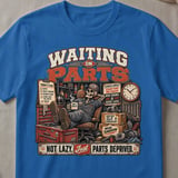 Waiting On Parts Mechanic Tee thumbnail 4