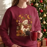 Cozy Reading Ghost Tee thumbnail 12