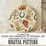 Rustic Wanderer Seamless Digital Pattern Size Bundle Png thumbnail 3