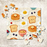 Digital Breakfast Pattern, Pancakes, Eggs, Toast, Cereal, Kawaii Food, Digital Bundle, Seamless Pattern, Digital Paper, Clipart, Commercial thumbnail 7