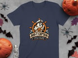 Boo T Captain Ghost Nautical Ship Wheel Halloween Funny Sailor Graphic Crewneck Sweatshirts thumbnail 3