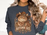 Autumn Cat Cowboy Tee or Sweatshirt thumbnail 6