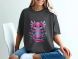 Adorable Libra Axolotl Graphic T-Shirt thumbnail 1
