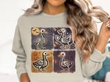 Halloween Duck Skeleton T-Shirt, Spooky Goose Tee, Autumn Fall T-Shirt, Funny Halloween Gift, Costume Shirt, Halloween Party Shirt thumbnail 4