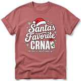 Santa's Favorite CRNA Tee thumbnail 1