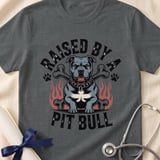 Raised By A Pit Bull Tee | Pit Bull Lover Shirt | Pittie Shirt | Bully Breed Gift thumbnail 12