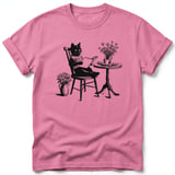 Cozy Bookish Cat Tee thumbnail 13