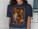 German Shepherd Halloween Ghost Tee thumbnail 4