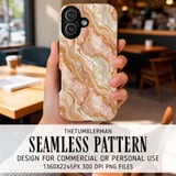 Rose Gold Marble Tumbler Digital Paper, Watercolor Background, Floral Junk Journal Pages, Printable Tumbler Png, Scrapbooking thumbnail 6