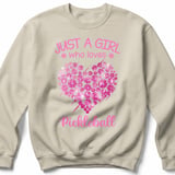 Pickleball Gildan Crewneck Sweatshirt, Just A Girl Who Loves Pickleball, Court Warm Up thumbnail 6