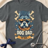 Pit Bull Dog Dad Tee | Pit Bull Dad Shirt | Pittie Dad Gift | Dog Dad Apparel thumbnail 12