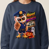 Officer Hoot the Owl Halloween Sweatshirt thumbnail 14