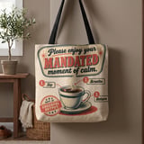 Mandated Moment of Calm Tote Bag thumbnail 1