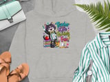 Whimsical 'Purrfectly Fun' Teacher Cat T-Shirt thumbnail 5